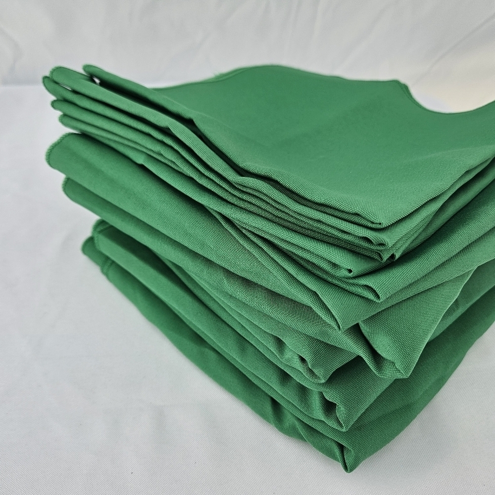 Green Fabric Napkins 17" Square X47